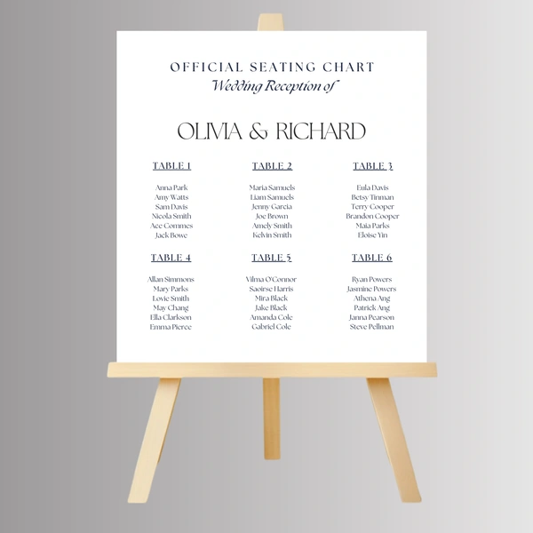  Seating Plan